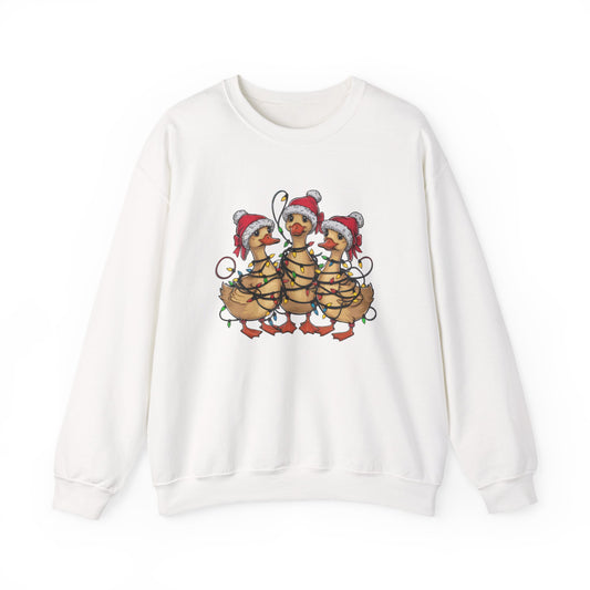 Christmas Ducks Sweatshirt, Funny Animals Christmas Sweatshirt - PopCultureByDesign36