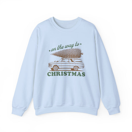 On The Way To Christmas, Xmas Sweatshirt, Family Christmas, Christmas Jolly - PopCultureByDesign36