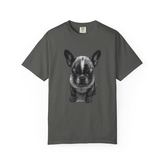 Sad French Bulldog Puppy Meme T-Shirt — Comfort Colors Style