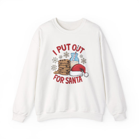 I Put Out For Santa Sweatshirt, Funny Christmas Shirt, Funny Santa Shirt - PopCultureByDesign36