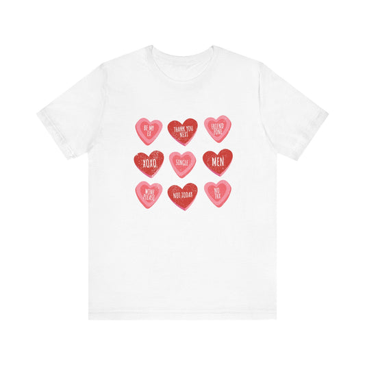 Candy Heart Shirt, Conversation Hearts Shirt - Popbydesign