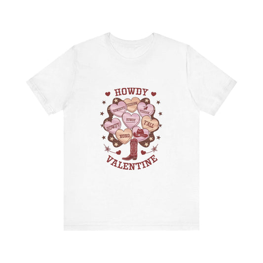 Candy Heart Shirt, Valentine's Day Gift, Country Conversation Hearts Shirt - Popbydesign