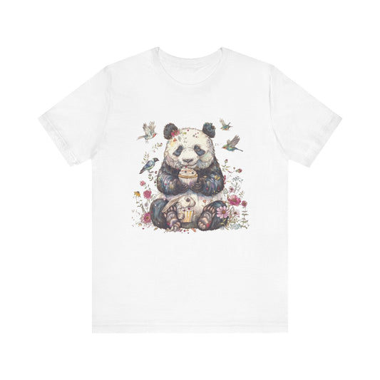 Panda Lover Shirt, Cute Panda Eating Cupcake Shirt - Popbydesign