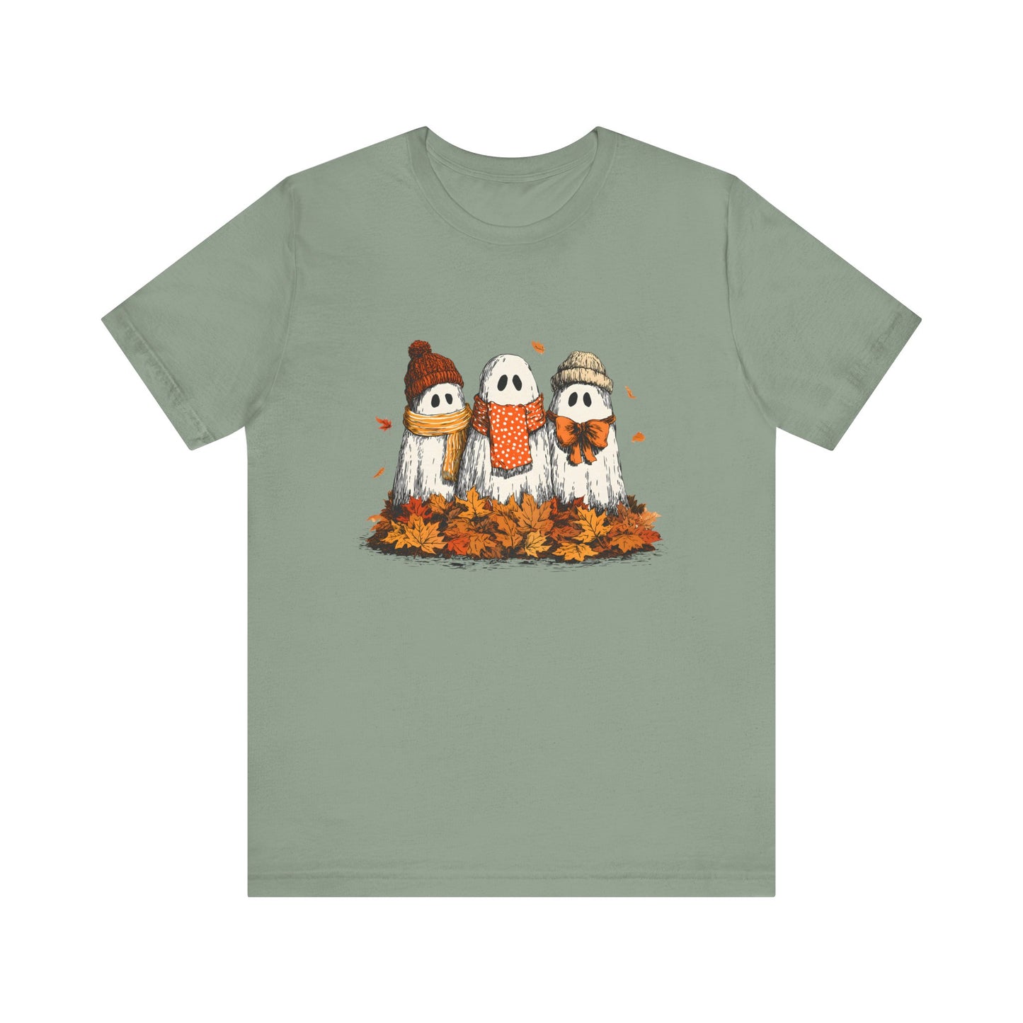 Cute Fall Ghosts Tee, Halloween T-Shirt, Ghost Graphic Tee - PopCultureByDesign36