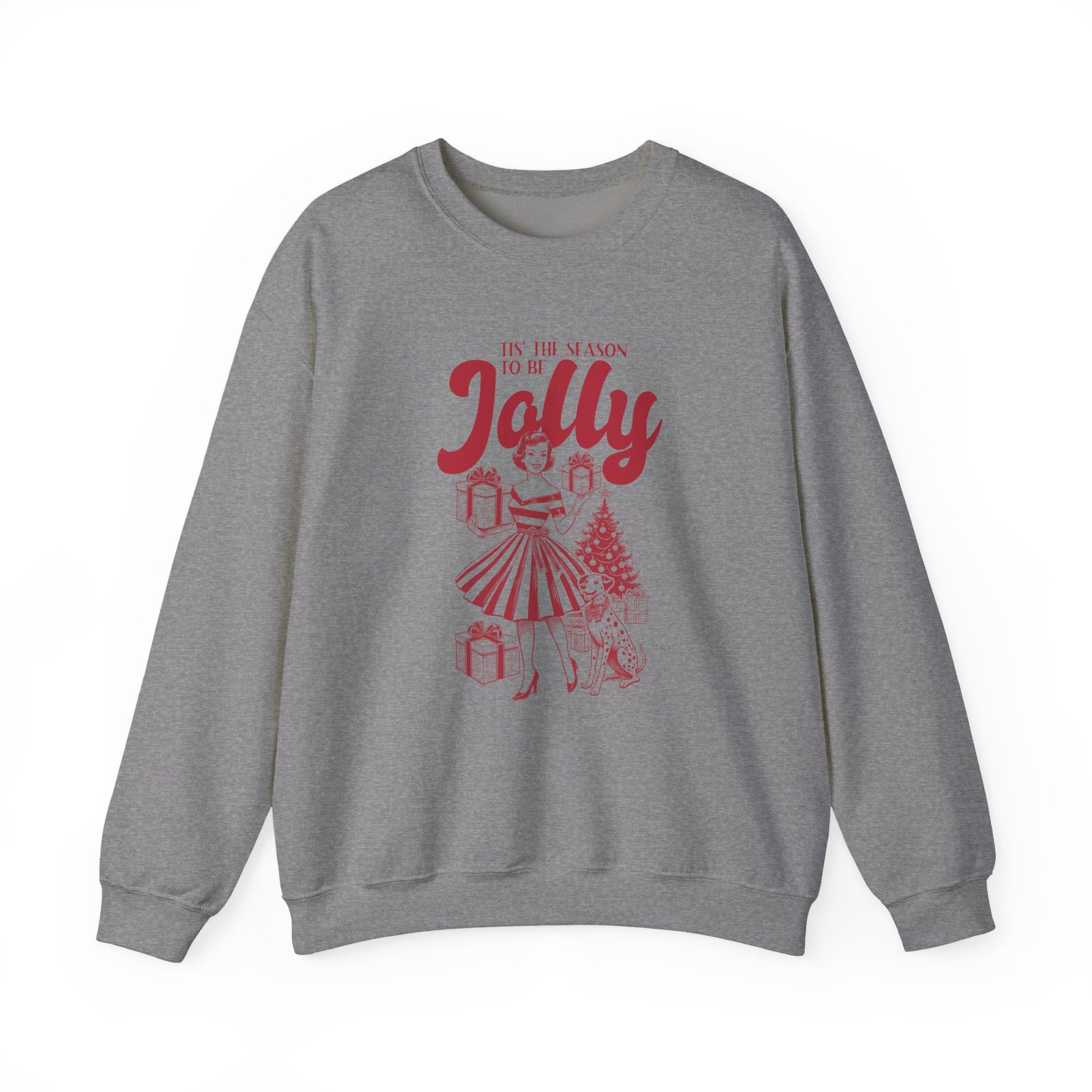 Christmas Sweatshirt, Pin Up Girl Christmas, Christmas Jolly - PopCultureByDesign36