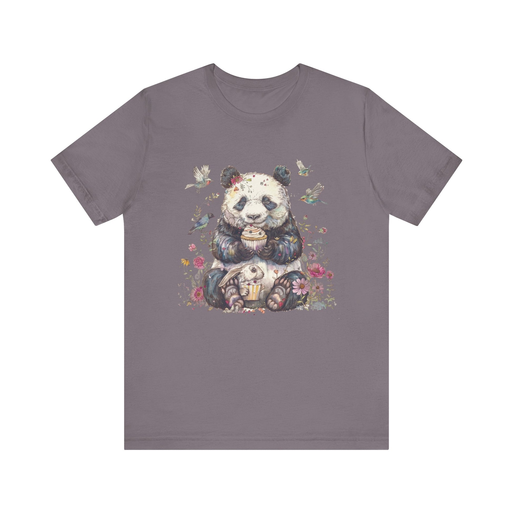 Cute Panda Eating Cupcake Shirt, Panda Tshirt Girls, Panda Lover Shirt - PopCultureByDesign36