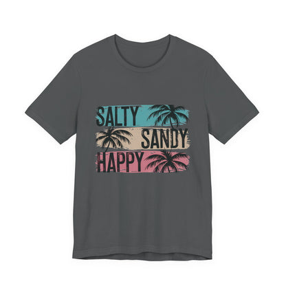 Salty Sandy Happy T-Shirt, Sandy Toes Salty Breeze Tee - PopCultureByDesign36