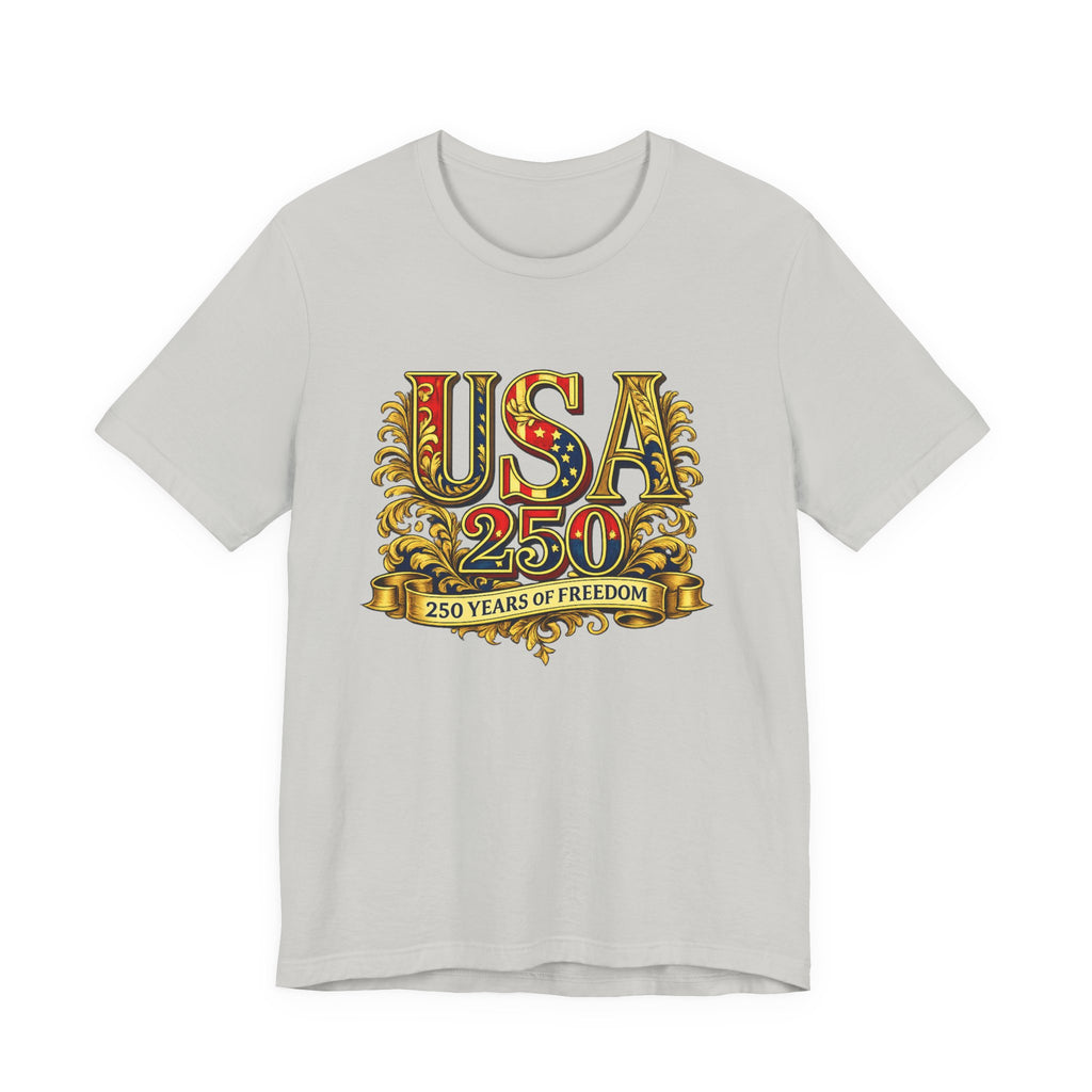 Retro 250 Years USA Freedom T-Shirt | Patriotic Americana Independence Anniversary by Printify