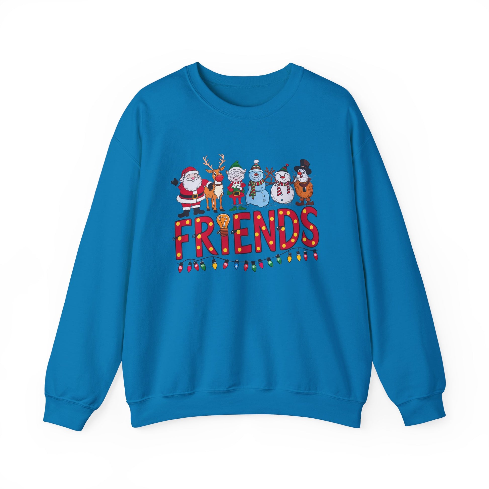Christmas Santa and Friends Sweatshirt, Holiday Festive Crewneck - PopCultureByDesign36