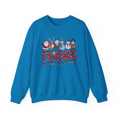 Christmas Santa and Friends Sweatshirt, Holiday Festive Crewneck - PopCultureByDesign36