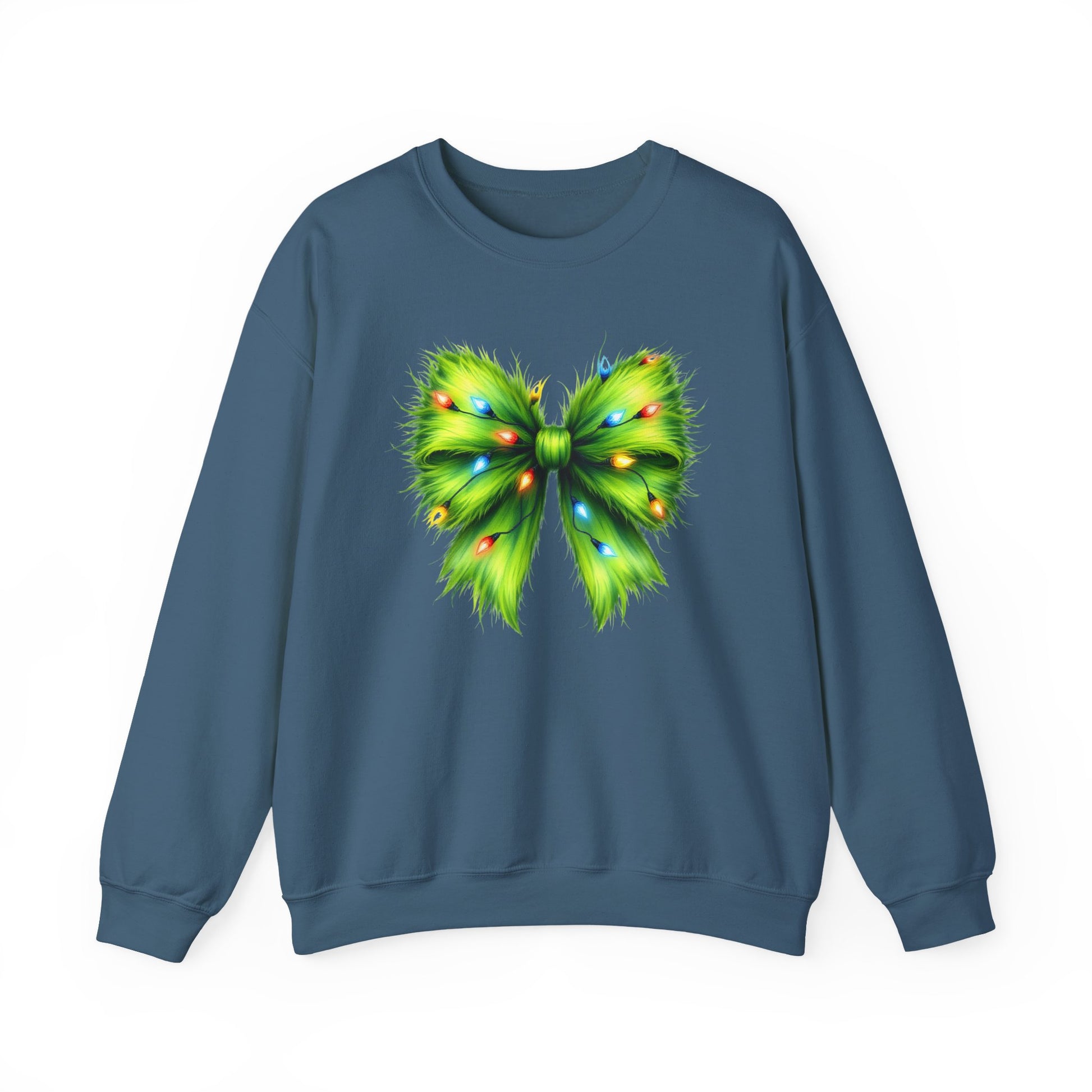 Christmas Bow Sweatshirt, Funny Holiday Sweatshirt, Coquette Christmas Bow - PopCultureByDesign36
