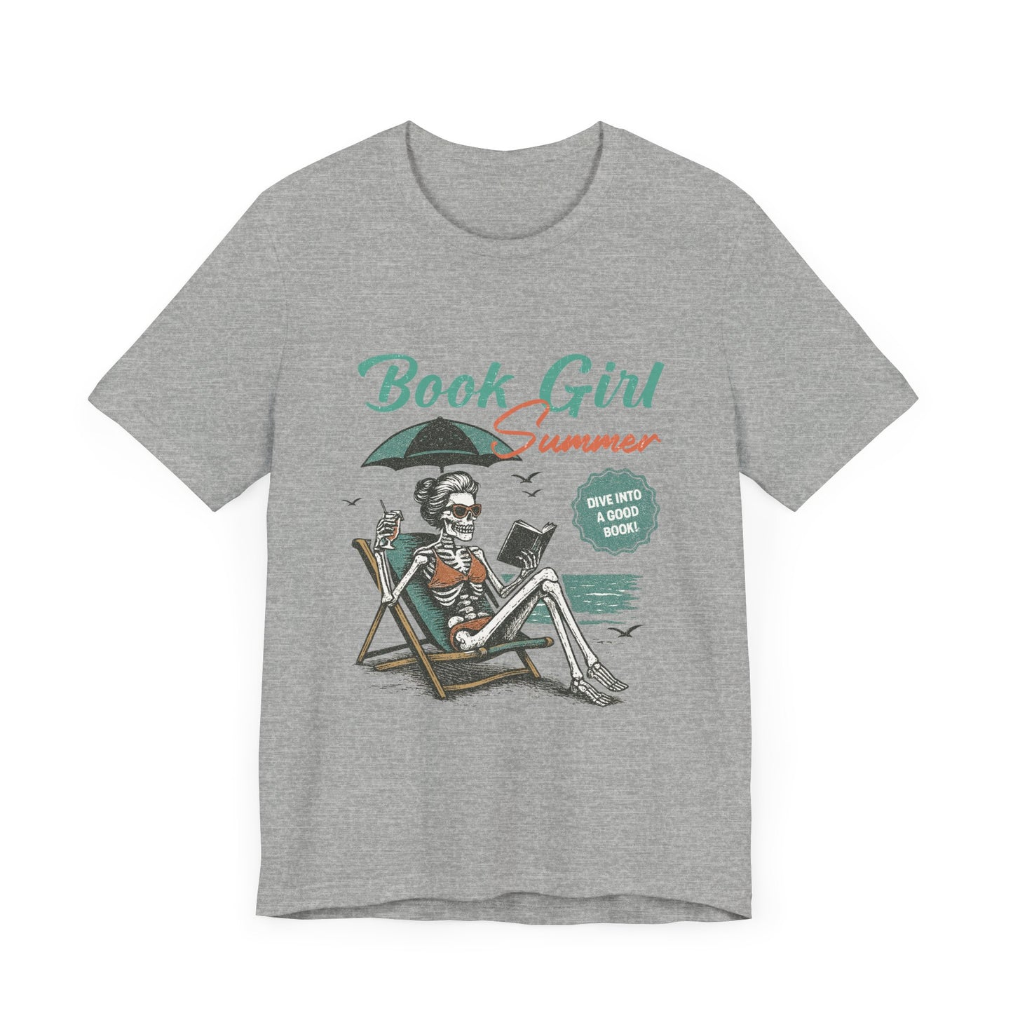 Book Girl Summer Shirt, Reading Lover Tee, Literary Bookworm Top - PopCultureByDesign36