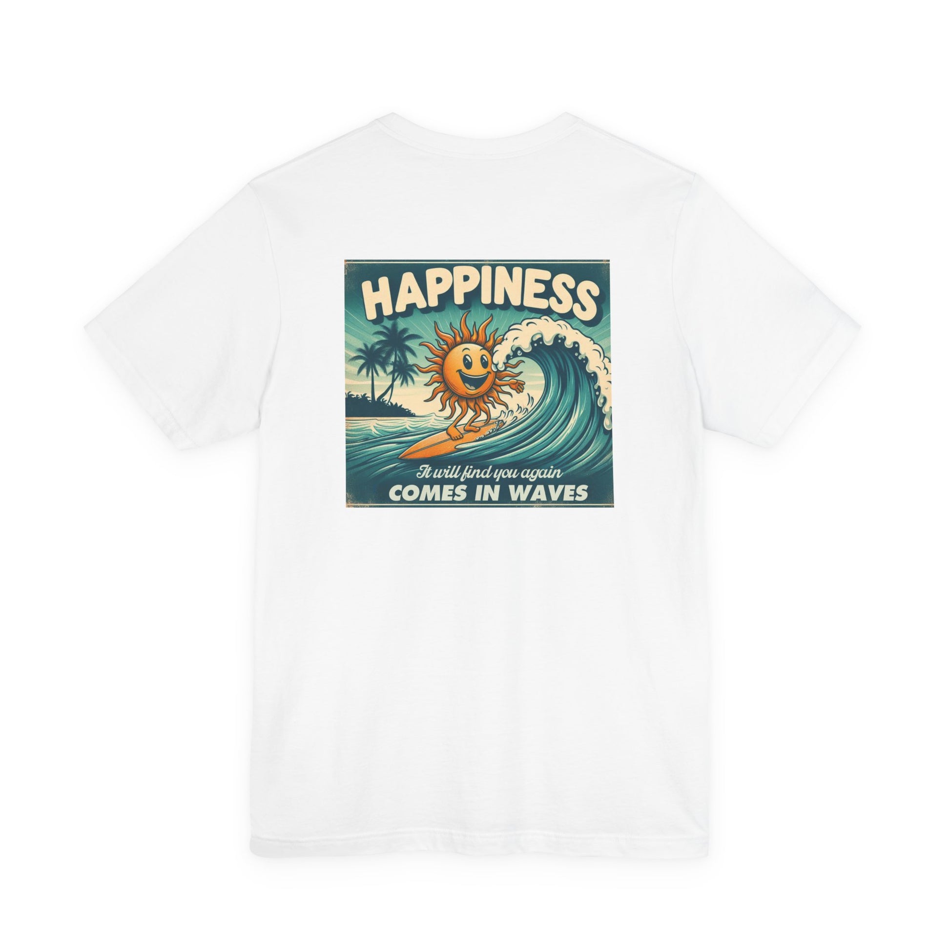 Happiness Comes In Waves shirt, Summer shirt, Surfing shirt, Surfer Gift - PopCultureByDesign36