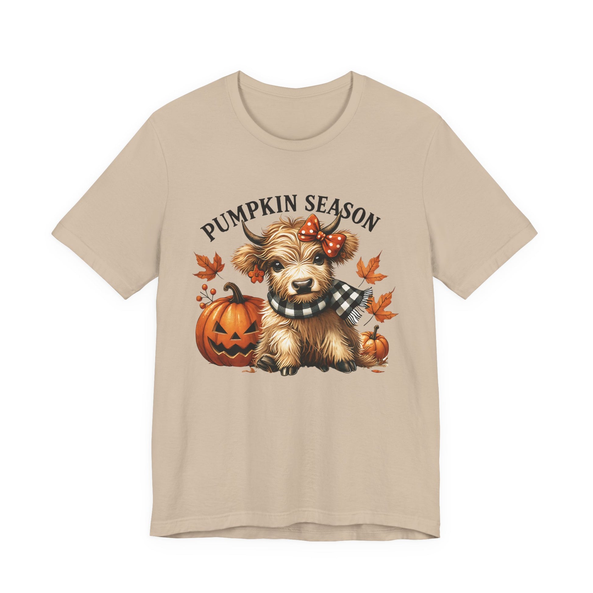 Pumpkin season, cute highland cow, baby cow shirt, Cute Cow shirt - PopCultureByDesign36
