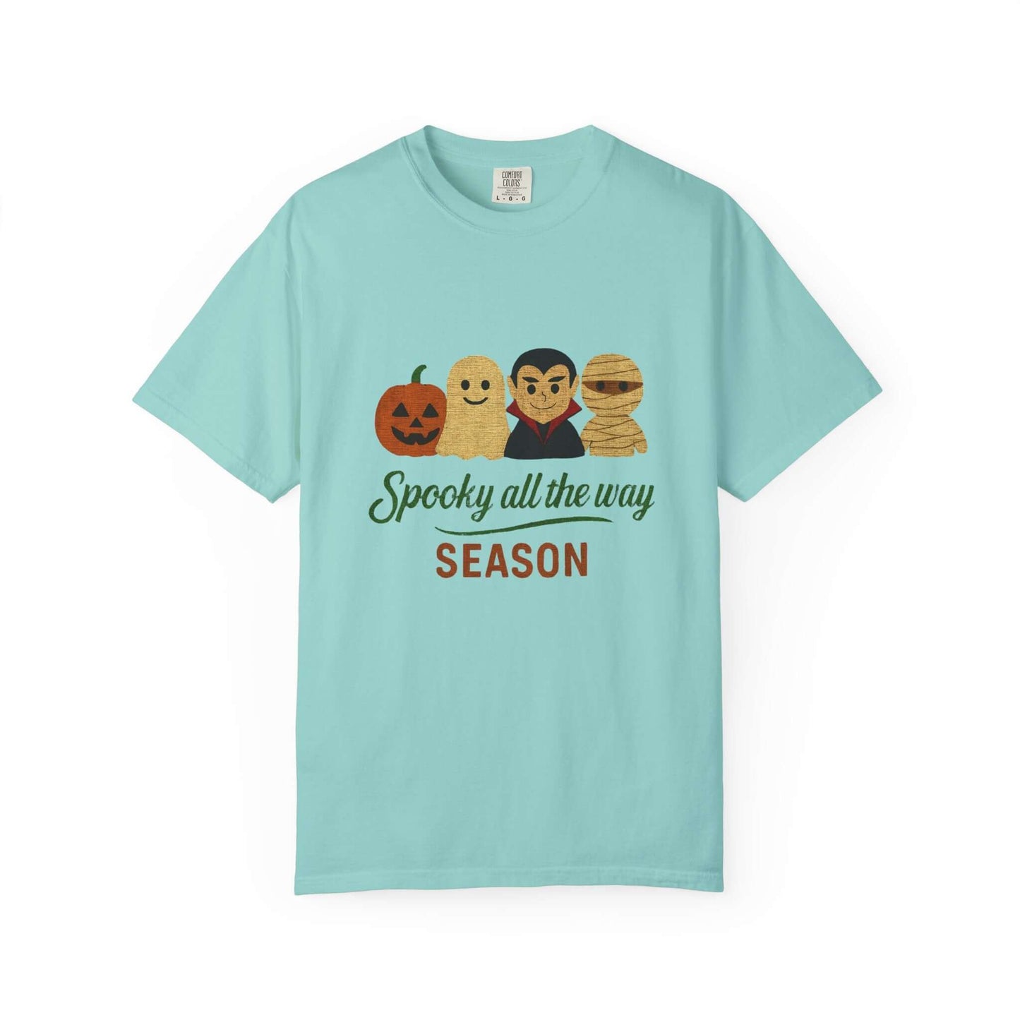 Spooky All The Way Halloween T-shirt, Pumpkin, Ghost, Dracula, Mummy Shirt - PopCultureByDesign36
