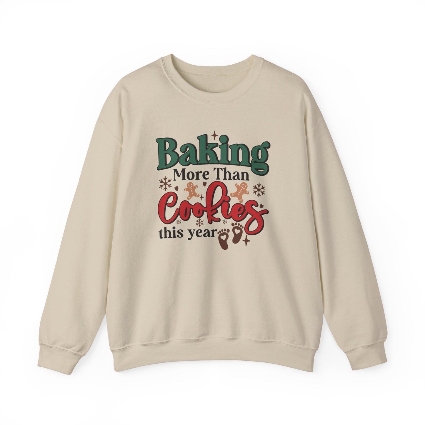 Baking More Than Cookies This Year Sweatshirt, Pregnancy Reveal Sweatshirt - PopCultureByDesign36