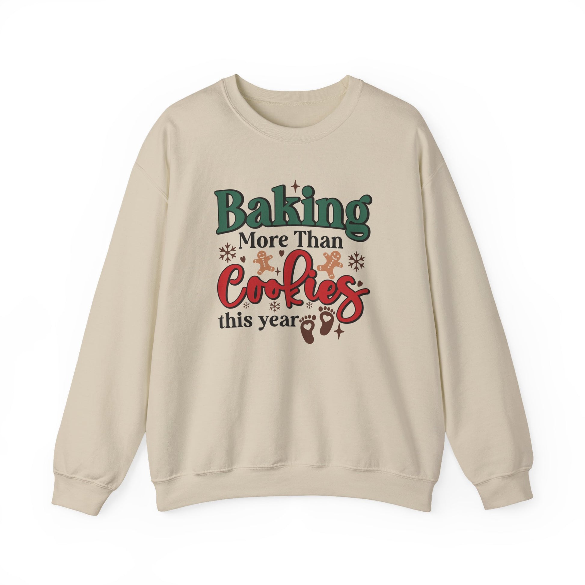 Baking More Than Cookies This Year Sweatshirt, Pregnancy Reveal Sweatshirt - PopCultureByDesign36