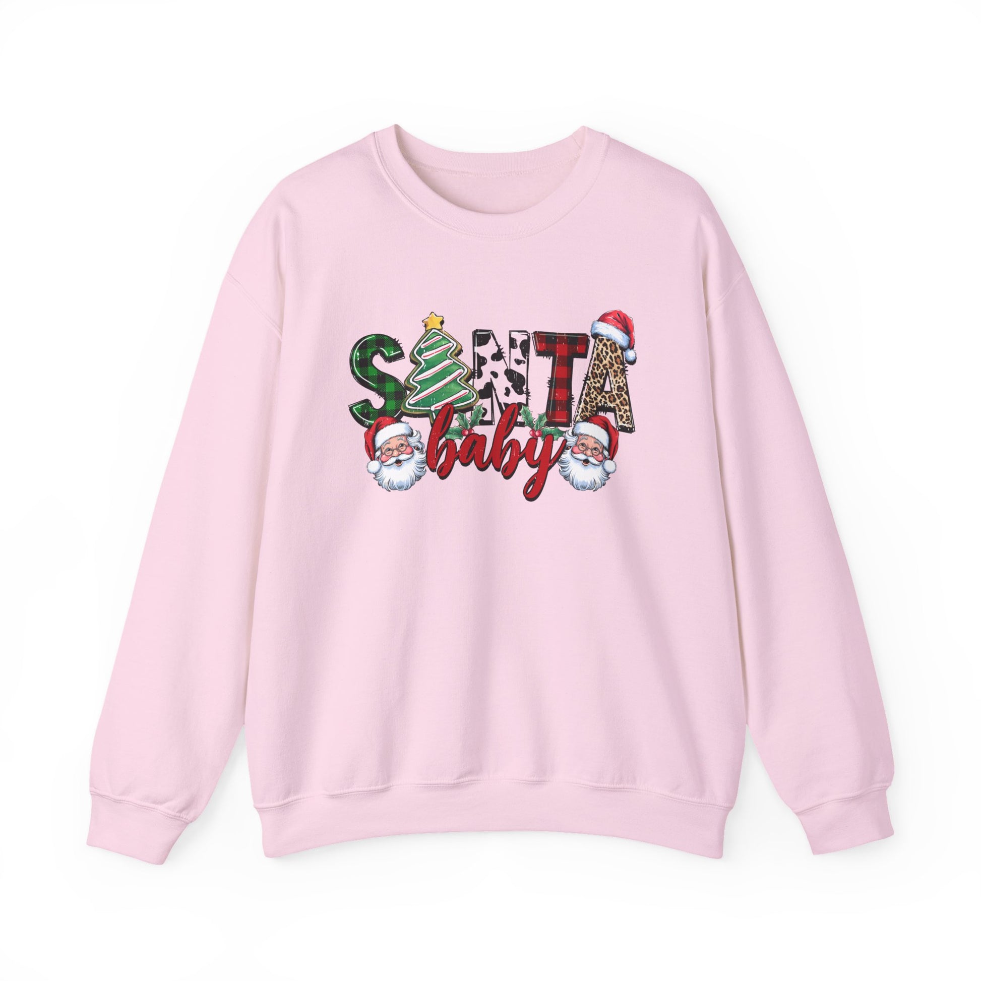 Santa Baby Sweatshirt, Merry Christmas Sweater, Retro Santa Sweatshirt - PopCultureByDesign36