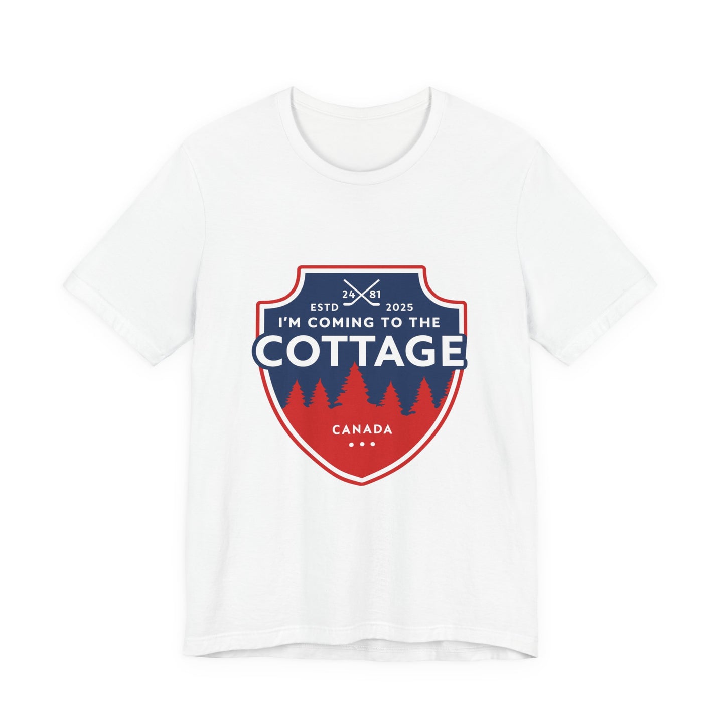 Cottage Hockey Tee — “I’m Coming to the Cottage” Canadian Hockey Lover Shirt