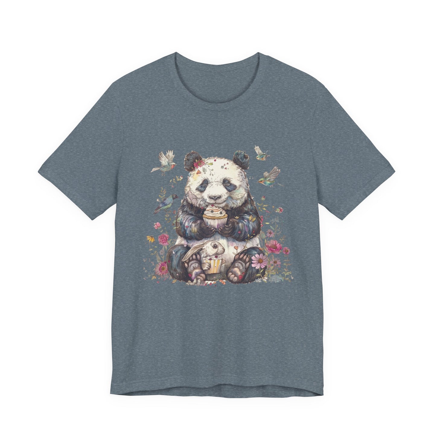 Cute Panda Eating Cupcake Shirt, Panda Tshirt Girls, Panda Lover Shirt - PopCultureByDesign36