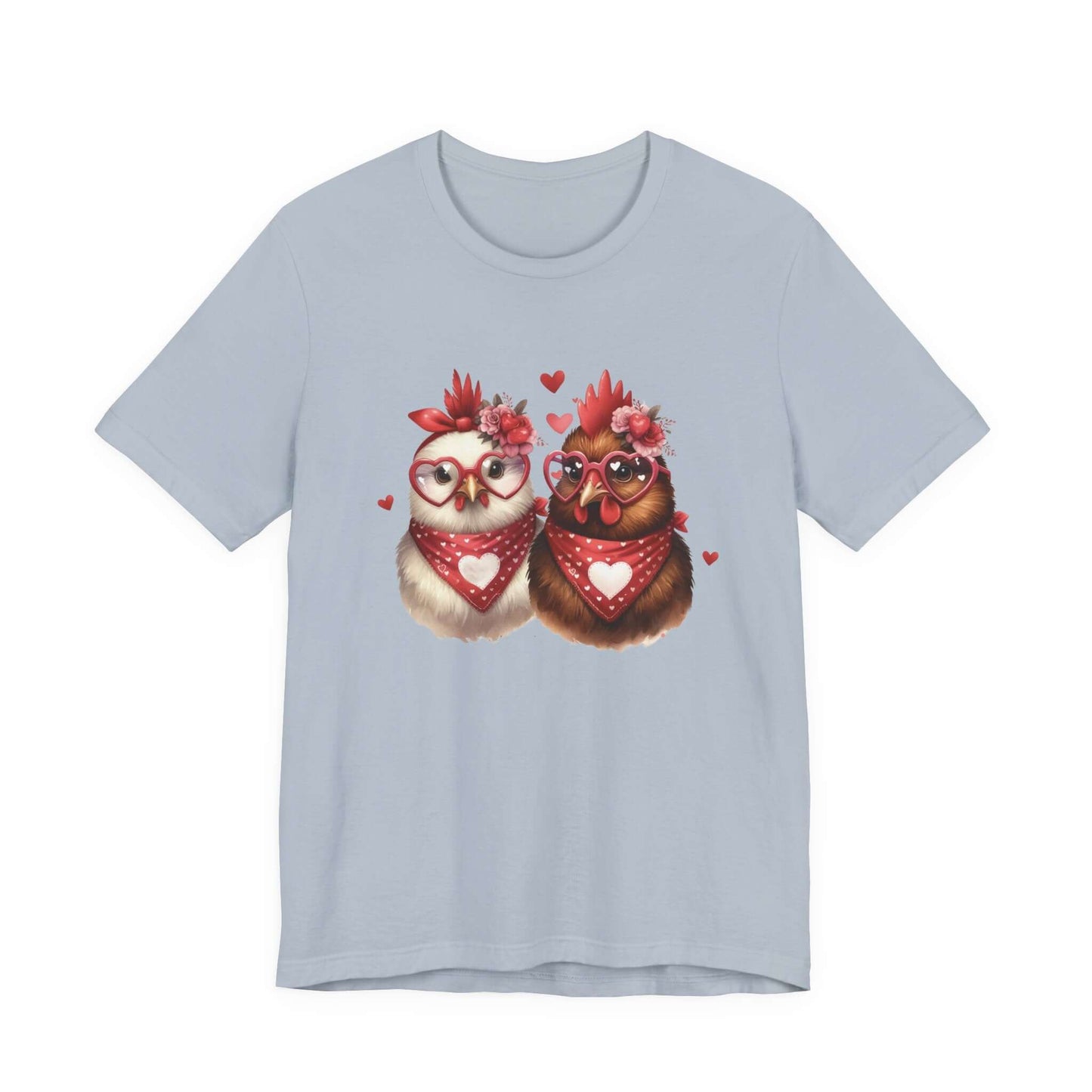 Valentines Day Farm Chickens Shirt, Valentine Farm Shirt, Chicken Shirt - PopCultureByDesign36