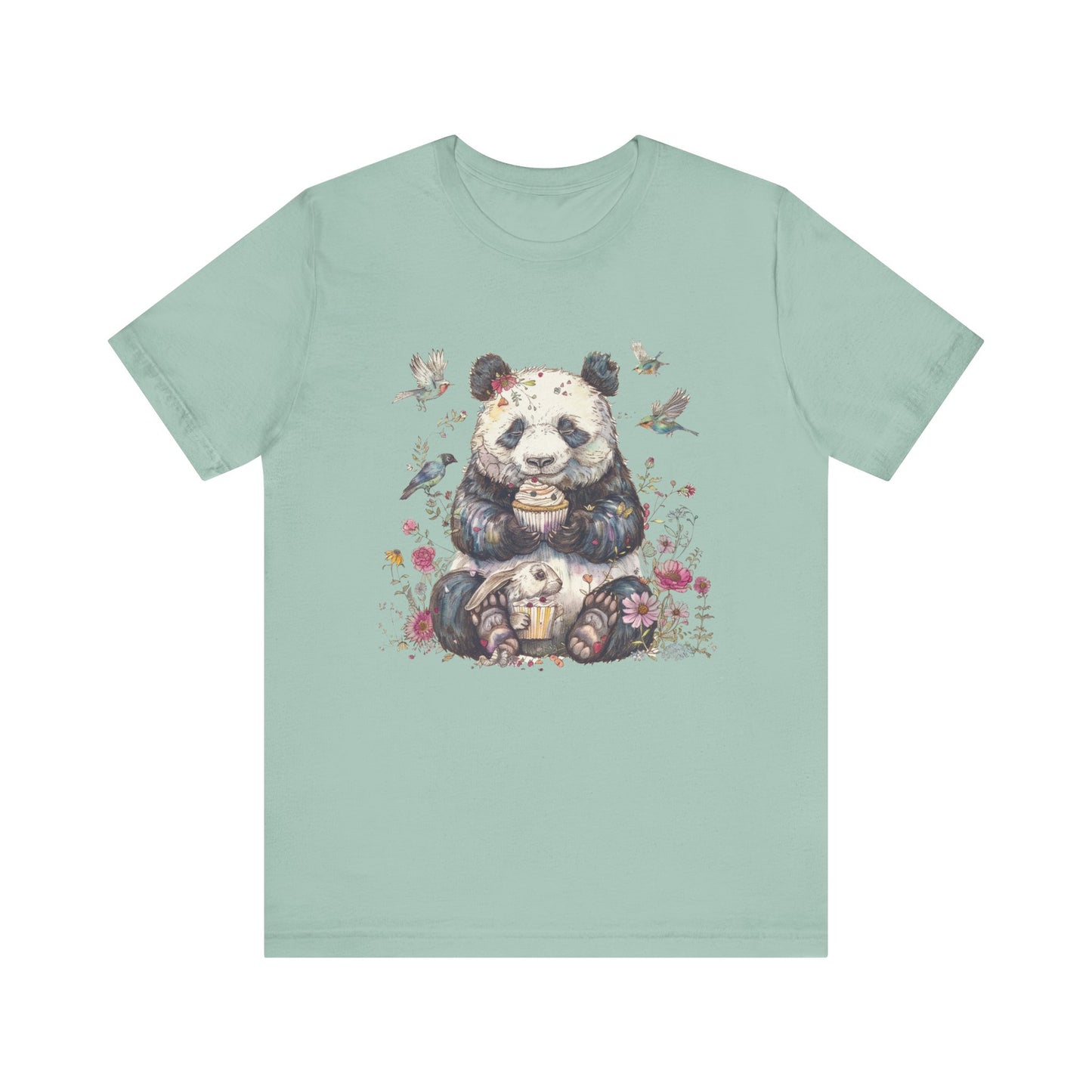 Cute Panda Eating Cupcake Shirt, Panda Tshirt Girls, Panda Lover Shirt - PopCultureByDesign36