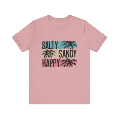 Salty Sandy Happy T-Shirt, Sandy Toes Salty Breeze Tee - PopCultureByDesign36