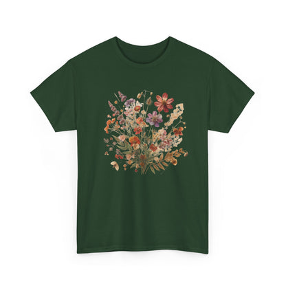 Wild Flowers T-Shirt, Floral Nature T-Shirt, Cottagecore Shirt - PopCultureByDesign36