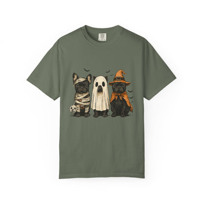 French Puppies Halloween T-shirt, Cute Frenchie Halloween, Dog Lover Shirt - PopCultureByDesign36