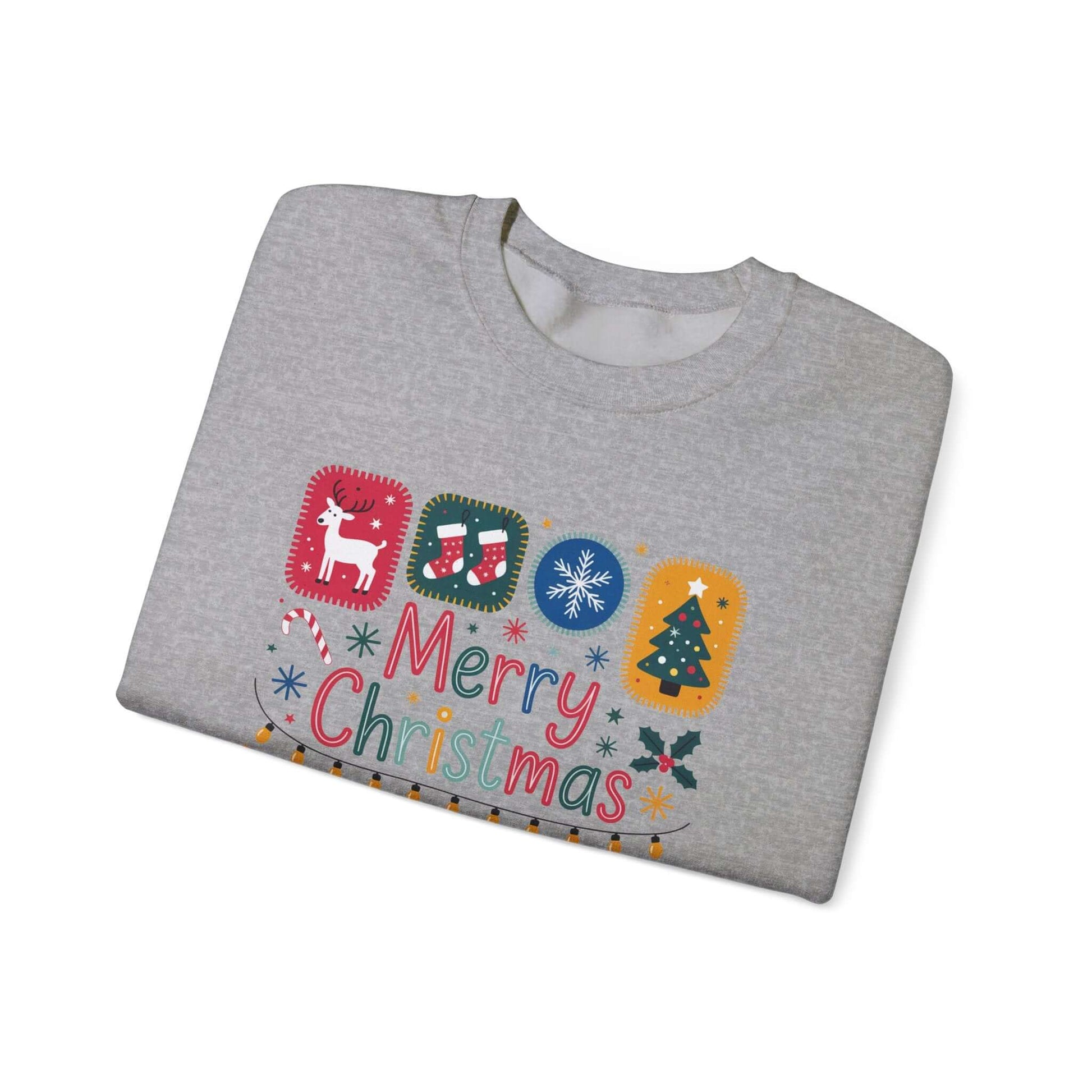 Christmas Cute Collage Sweatshirt, Winter Collage Seasonal Sweatshirt - PopCultureByDesign36