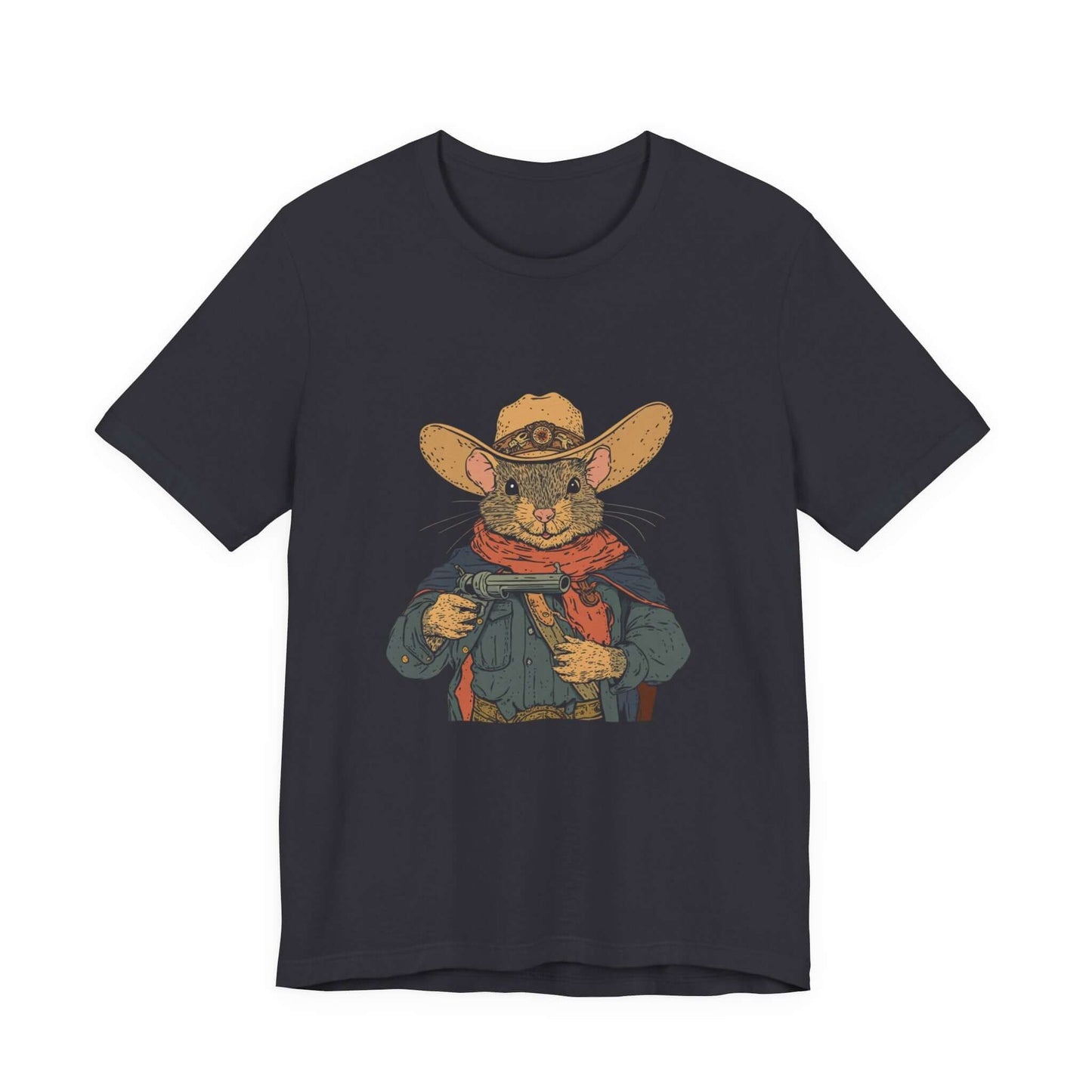 Funny Cowboy Mouse Shirt, Funny Rodent Shirt, Funny Mouse Shirt - PopCultureByDesign36