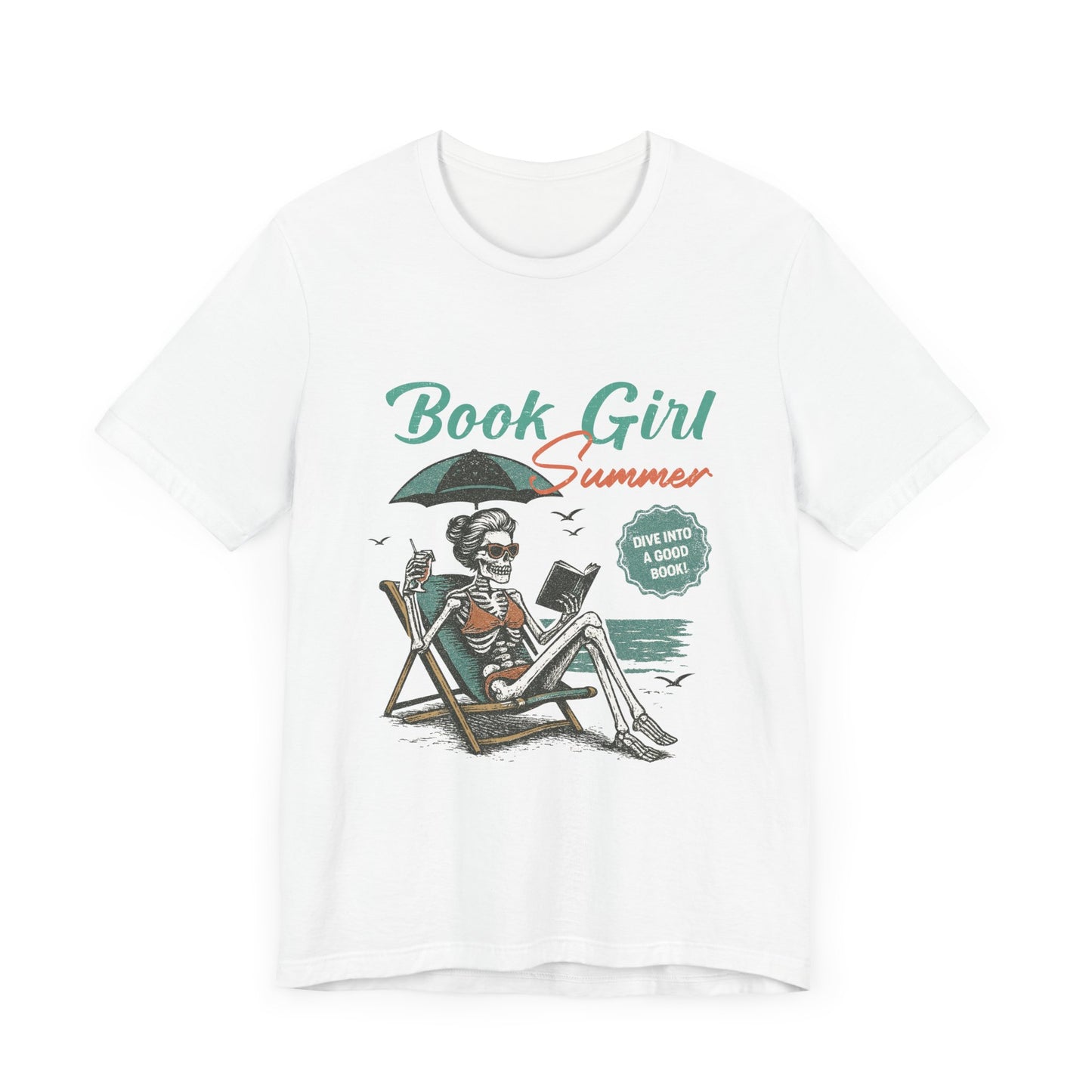 Book Girl Summer Shirt, Reading Lover Tee, Literary Bookworm Top - PopCultureByDesign36