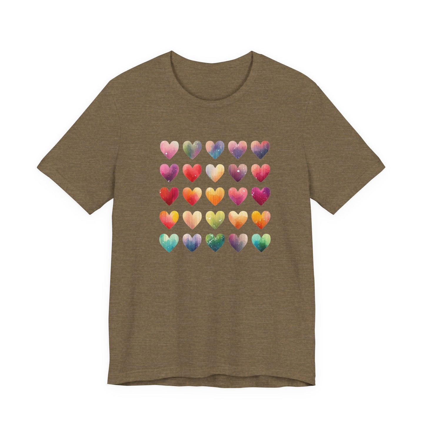 Bohemian Artsy Watercolor Shirt, Watercolor Tee, Watercolor Heart Tee - PopCultureByDesign36