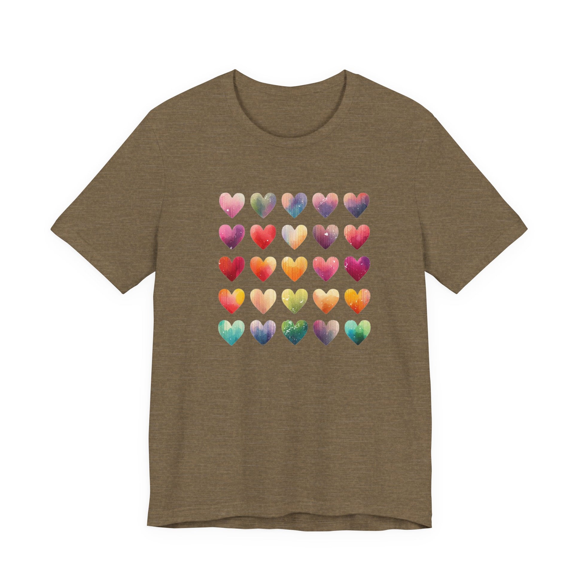 Bohemian Artsy Watercolor Shirt, Watercolor Tee, Watercolor Heart Tee - PopCultureByDesign36