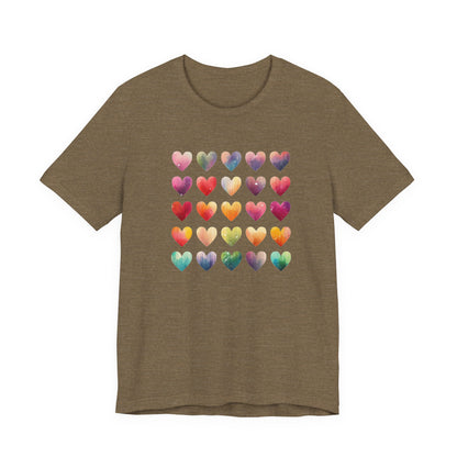 Bohemian Artsy Watercolor Shirt, Watercolor Tee, Watercolor Heart Tee - PopCultureByDesign36