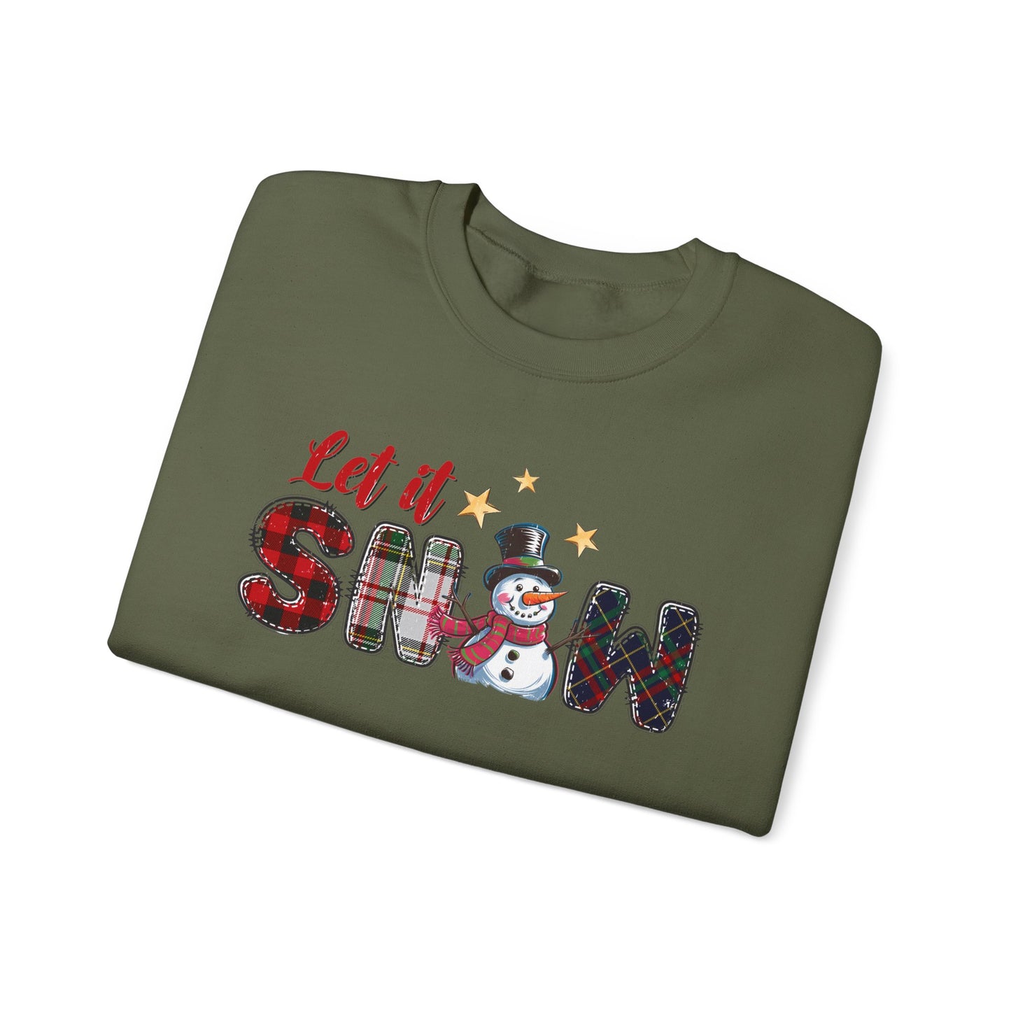 Let It Snow Sweatshirt, Christmas Tis The Season Sweatshirt, Merry Christmas - PopCultureByDesign36