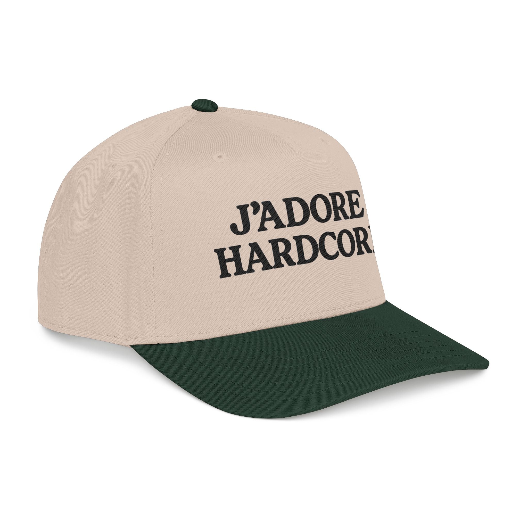 Jadore Hardcore Baseball Cap — Mid Profile by PopCultureByDesign36