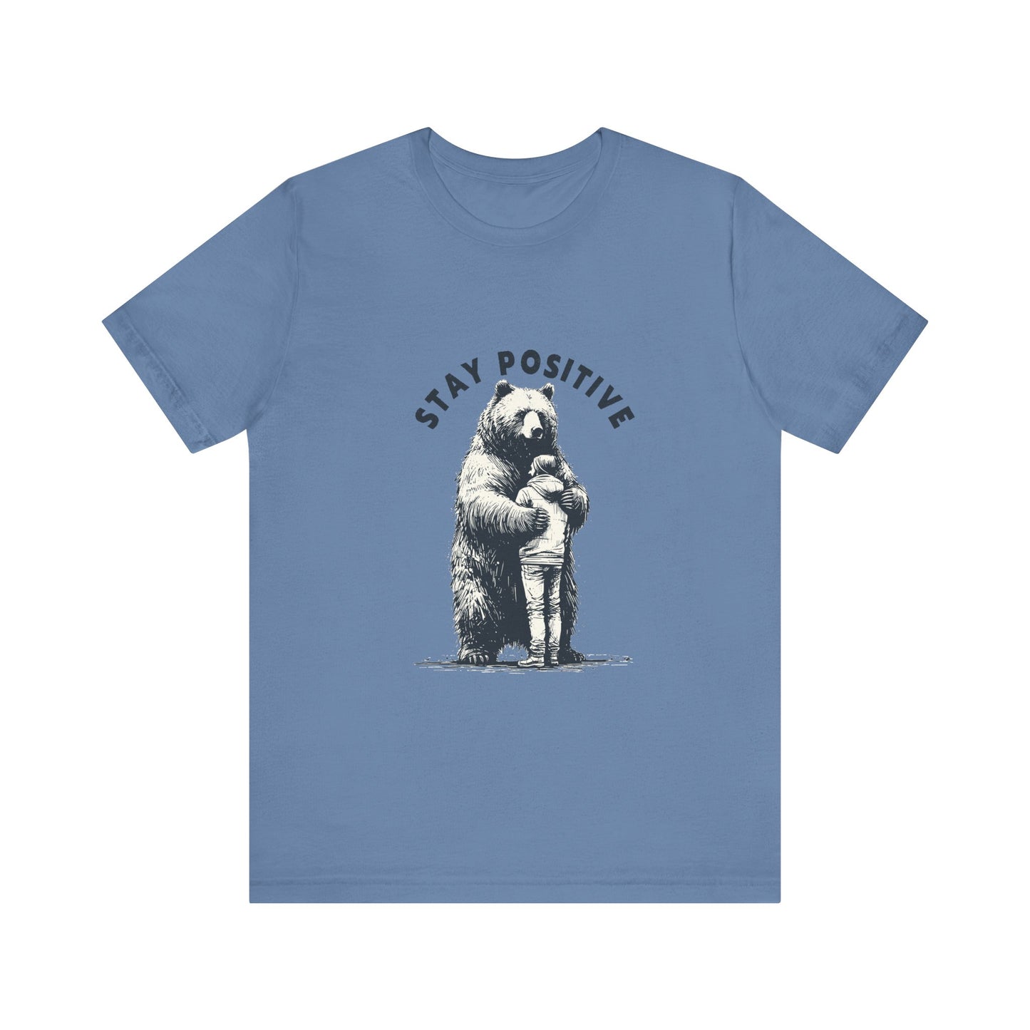 Stay Positive Bear Hug Shirt, Mental Health Shirt, Bear Hug Tee - PopCultureByDesign36
