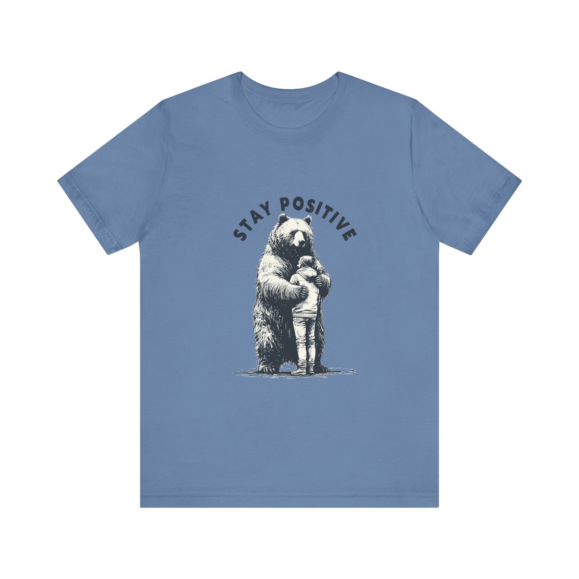 Stay Positive Bear Hug Shirt, Mental Health Shirt, Bear Hug Tee - PopCultureByDesign36