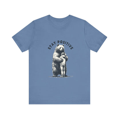 Stay Positive Bear Hug Shirt, Mental Health Shirt, Bear Hug Tee - PopCultureByDesign36