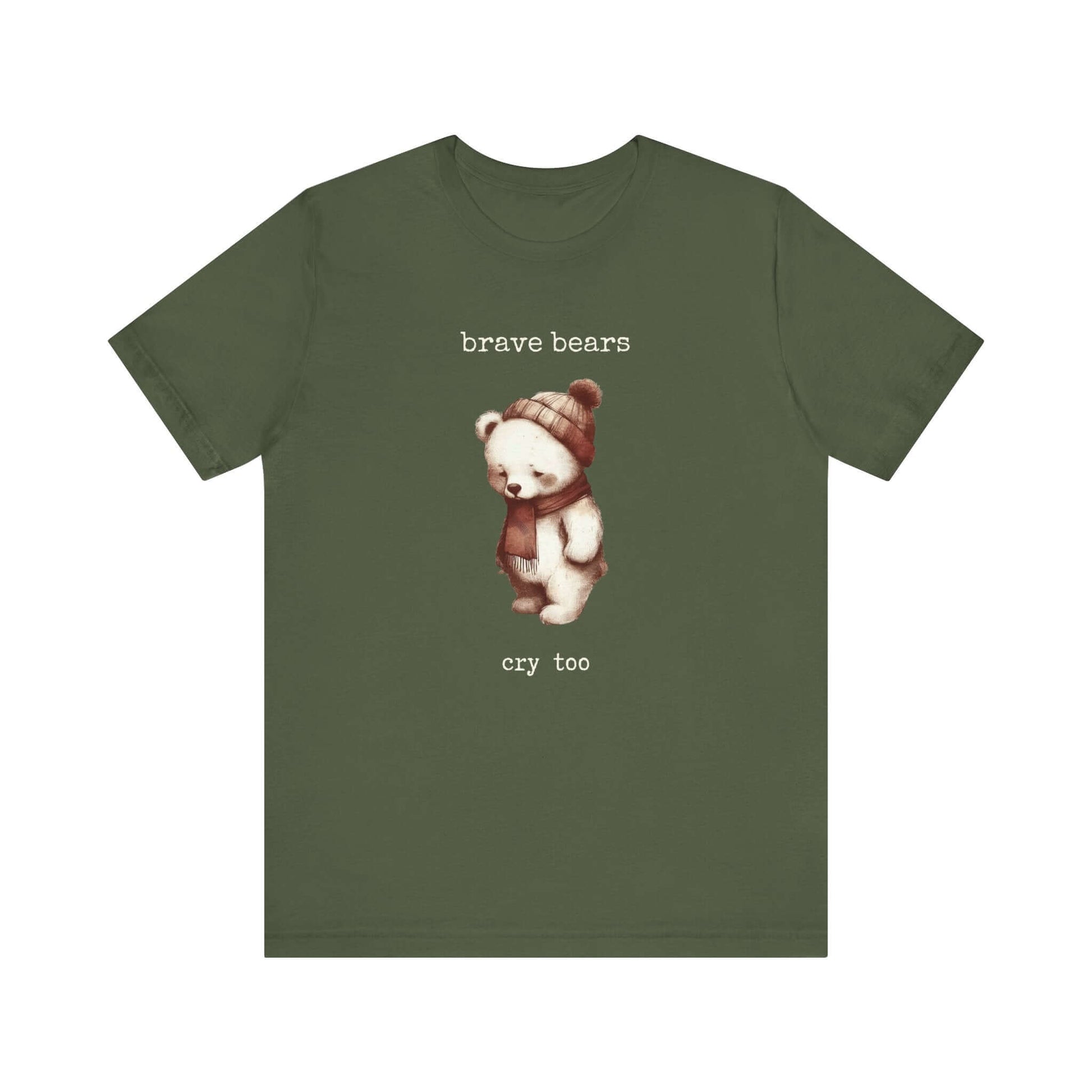 Brave Bears Cry Too Shirt, Vintage Bear Shirt, My tummy Hurts Shirt - PopCultureByDesign36