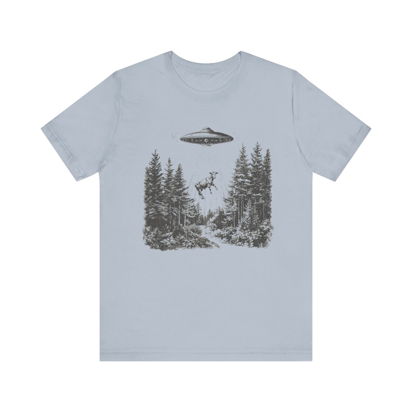 Ufo Cow Shirt, Retro T-Shirt, Vintage Cow Ufo TShirt, Ufo Graphic Tee - PopCultureByDesign36