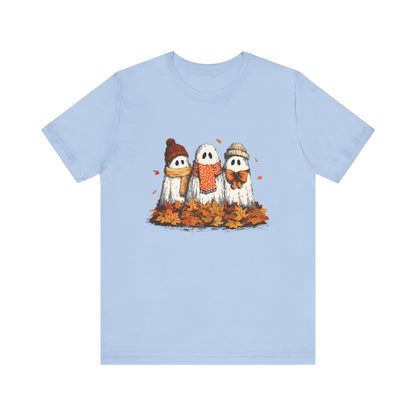 Cute Fall Ghosts Tee, Halloween T-Shirt, Ghost Graphic Tee - PopCultureByDesign36