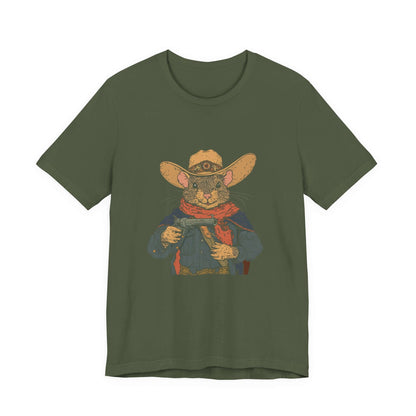 Funny Cowboy Mouse Shirt, Funny Rodent Shirt, Funny Mouse Shirt - PopCultureByDesign36