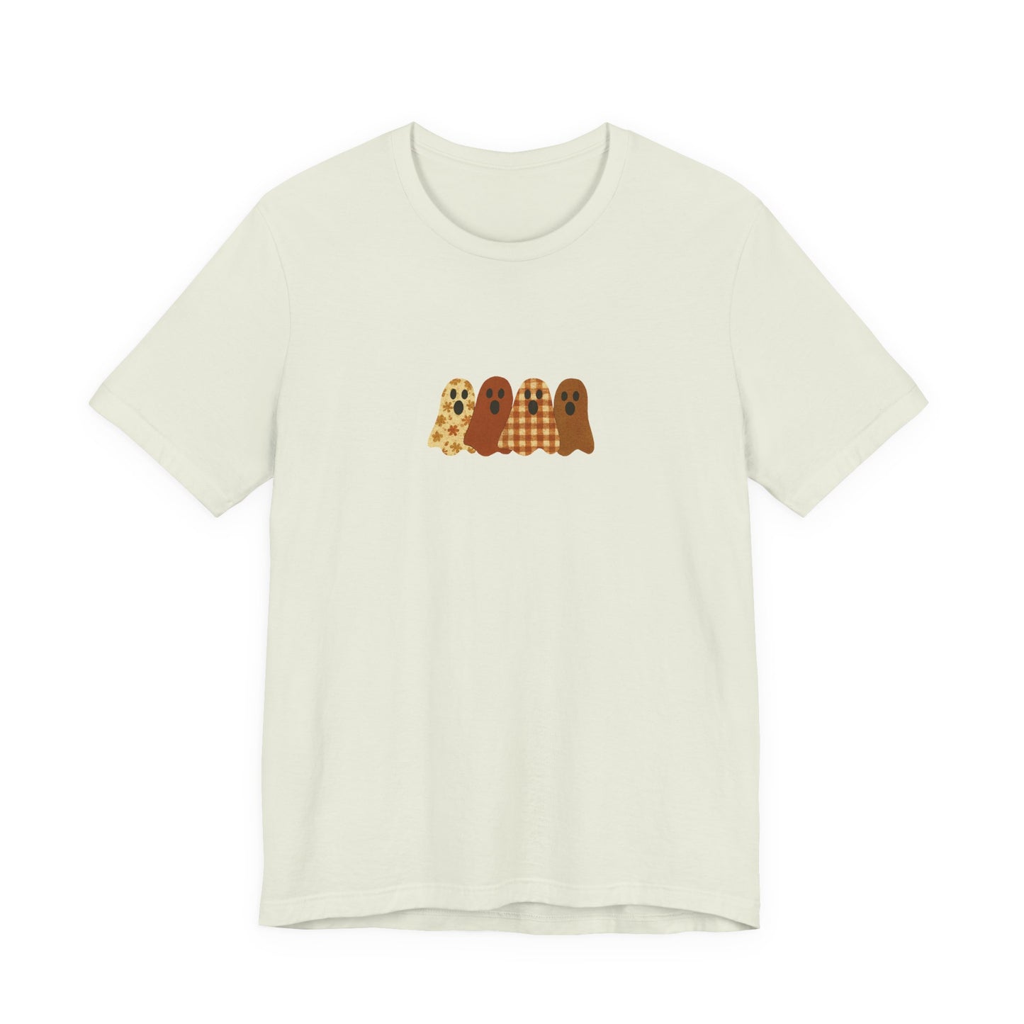 Funny Ghost Patchwork Shirt, Cute Ghost Shirt, Funny Ghost Shirt, Boho Ghost Shirt - PopCultureByDesign36