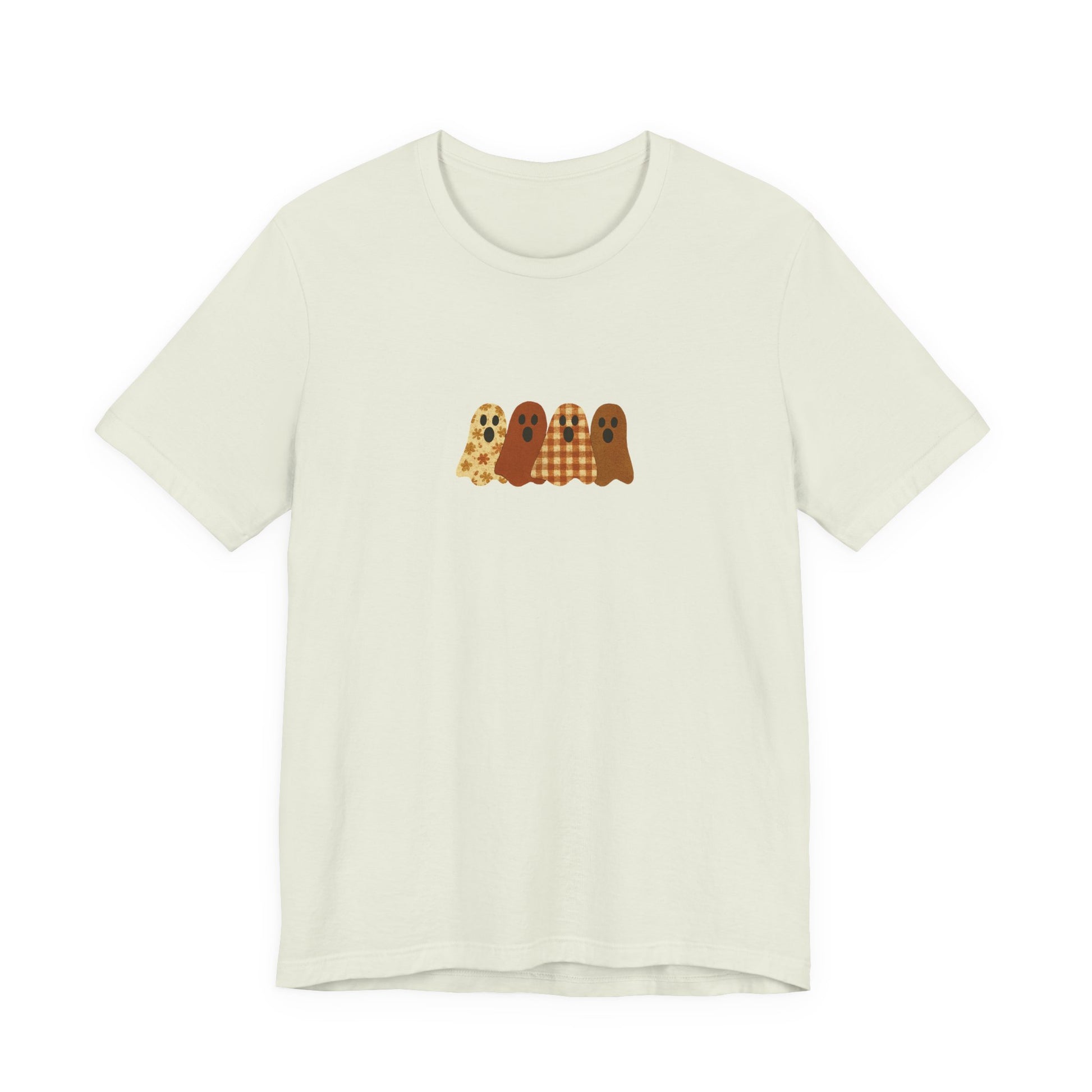 Funny Ghost Patchwork Shirt, Cute Ghost Shirt, Funny Ghost Shirt, Boho Ghost Shirt - PopCultureByDesign36