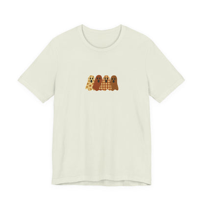 Funny Ghost Patchwork Shirt, Cute Ghost Shirt, Funny Ghost Shirt, Boho Ghost Shirt - PopCultureByDesign36