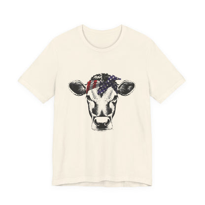 Highland Cow shirt, American Flag Shirt, Funny Cow Shirt, Independence Day - PopCultureByDesign36