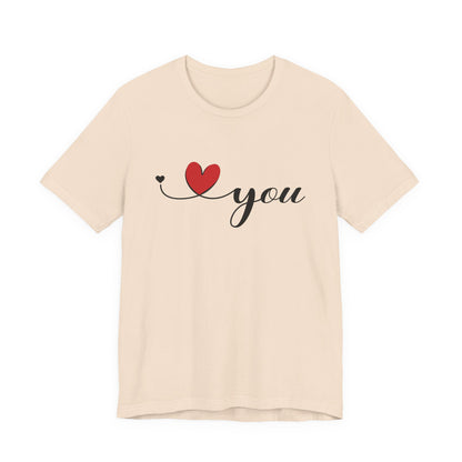 I Love You Shirt, Love Shirt, Valentines Day Shirt, I Love You Minimalist Shirt - PopCultureByDesign36