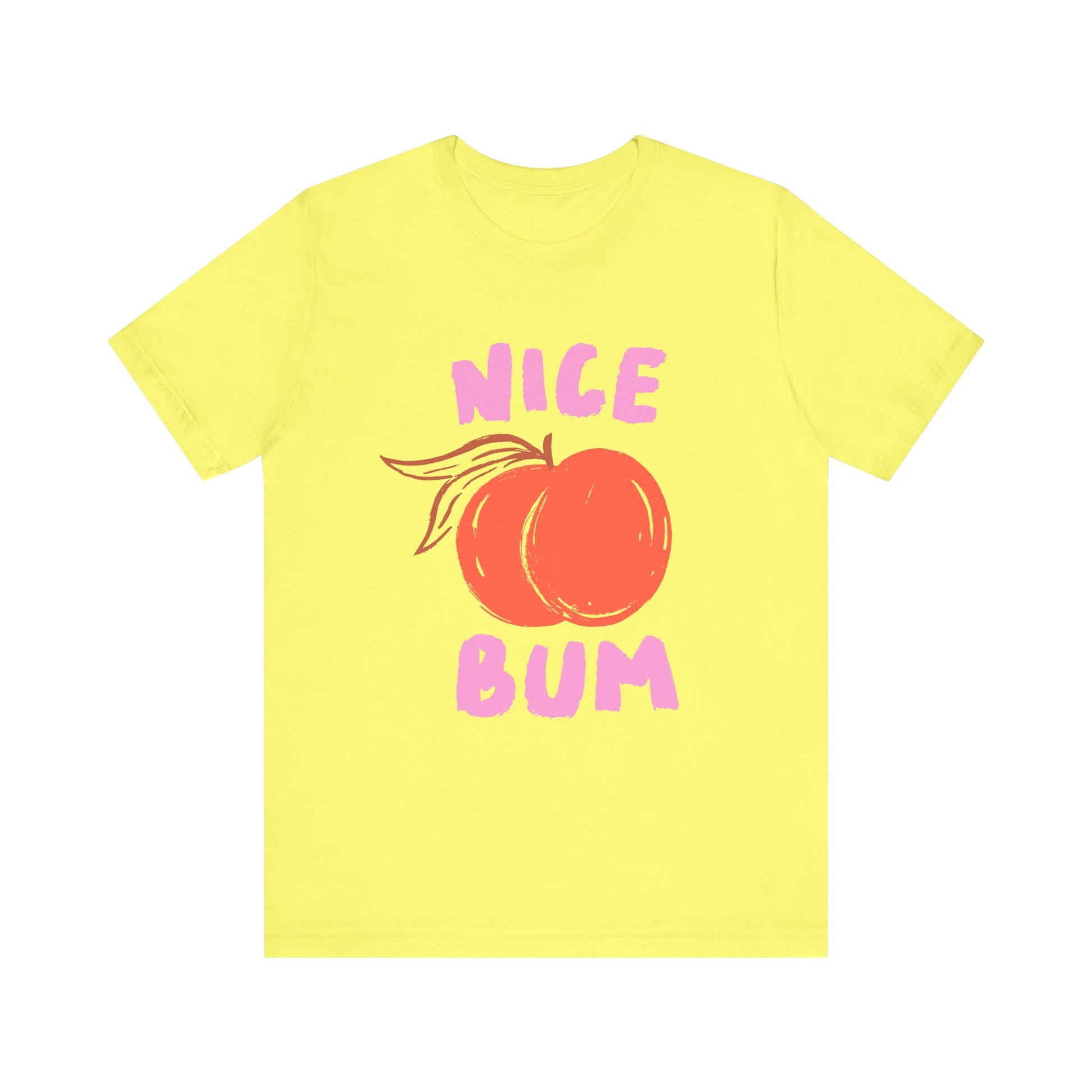 Nice Bum Peach Shirt, Cute Fruit Graphic T-Shirt, Food Lover Tee - PopCultureByDesign36